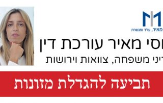 תביעה להגדלת מזונות